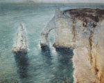  Falaises  Etretat. Normandie. Huile sur toile 65x81cm (cat.260).   