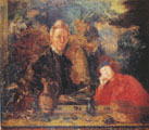  Autoportrait du Peintre, avec sa fille. Huile sur toile 118x135cm, circa 1920 (cat.416).   