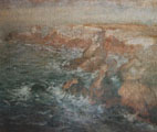  La Pointe des poulains, Belles-Isle-en-Mer. Huile sur toile 65x81cm, 1923 (cat.629).   