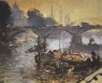  Rives de Seine au Pont d'Austerlitz. Paris. Technique mixte sur toile 63x81cm (cat.976).   