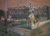  Place de la Concorde. Paris. Huile sur toile 65x81cm.   